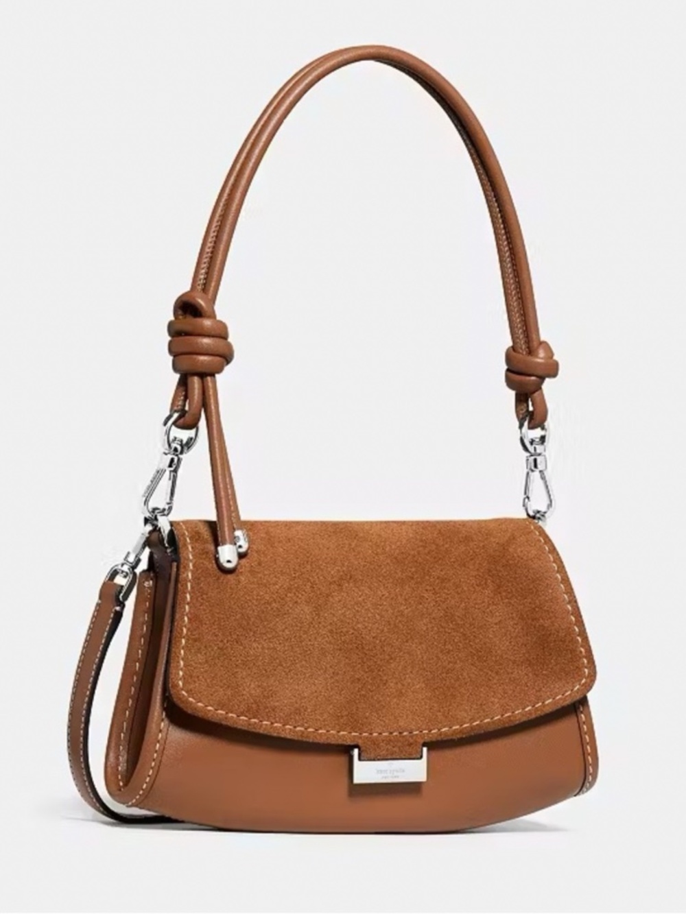 Kate Spade Ali Suede Mini Convertible Crossbody Bag Warm Gingerbread NWT